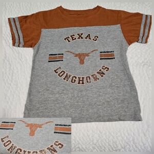 Texas Longhorns Bevo Kids Jersey Style Shirt, kids M 6-7